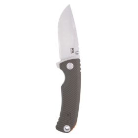 SOG Tellus ATK Flipper Knife 3.23" CRYO 440C Stonewashed Clip Point Blade OD Green GRN