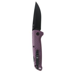 SOG Adventurer LB 3" Folding Pocket Knife (Dusk Purple + Black)