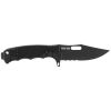 SOG SEAL FX Partially Serrated 4.3" Fixed Blade Knife (Black)