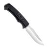 Field Knife Fixed 4" Satin Plain Clip Point Blade Thermoplastic Rubber Handles GRN Sheath