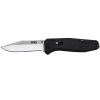 SOG Flare Assisted Folding Knife 3.5" Satin Plain Blade Black GRN Handles
