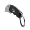 SOG Gambit Karambit Fixed 2.58" Satin Hawkbill Blade GRN Handles Molded Nylon Sheath