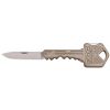 SOG Folding Key Knife 1.5" Drop Point Blade Stainless Steel Body