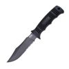 SOG SEAL Pup Fixed 4.75" Powder Coated Combo Blade GRN Handles Nylon Sheath
