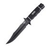 SOG Tech Bowie - Fixed 6.4" Black Plain Blade Kraton Handle Kydex Sheath