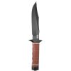 SOG Bowie 2.0 Knife 6.4" Black TiNi Blade Leather Handles Leather Sheath