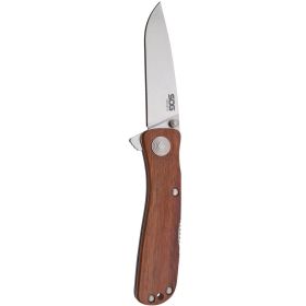 SOG Twitch II - Wood Handle Folding Knife
