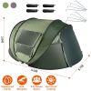 5-8 Person Pop Up Tent Automatic Setup Camping Tent Waterproof Instant Setup Tent with 4 Mosquito Net Windows Carrying Bag for Hiking Climbing Adventu